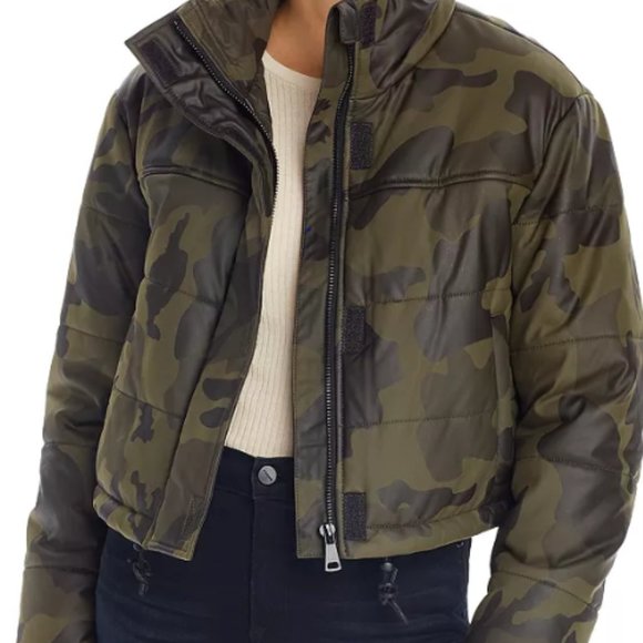 Bagatelle. NYC Jackets & Blazers - Bagatelle. NYC Coated Camouflage Puffer Jacket-S